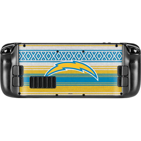 NFL Los Angeles Chargers Trailblazer Steam Deck Handheld Gaming Computer Skin